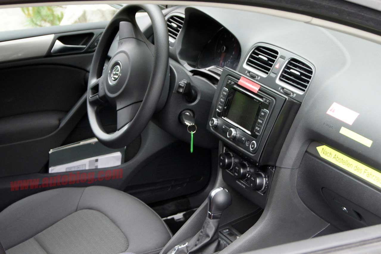 Volkswagen Golf GTI test mule interior