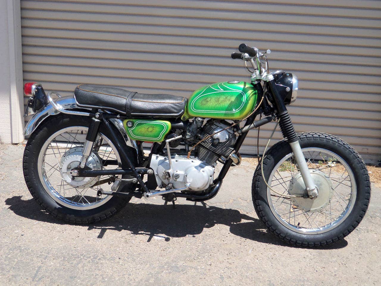 Jim Morrison's 1968 Honda 350 Scrambler right side