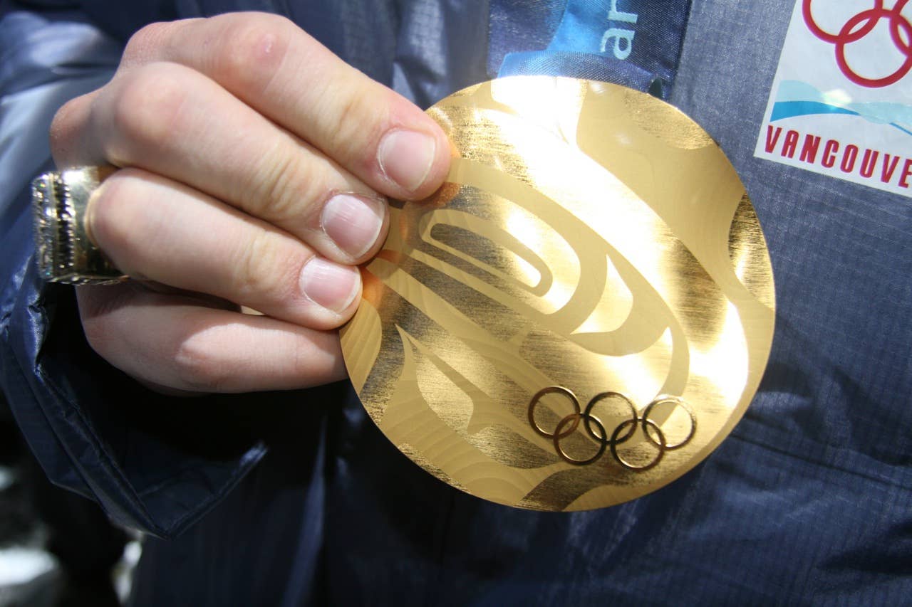 That gold medal weighs as much as a DSLR