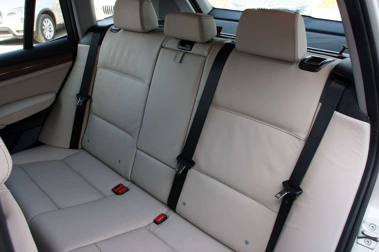 2011 BMW X3 rear seats