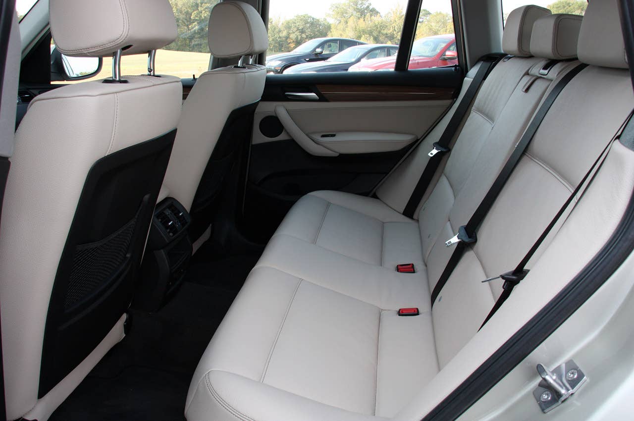 2011 BMW X3 rear seats