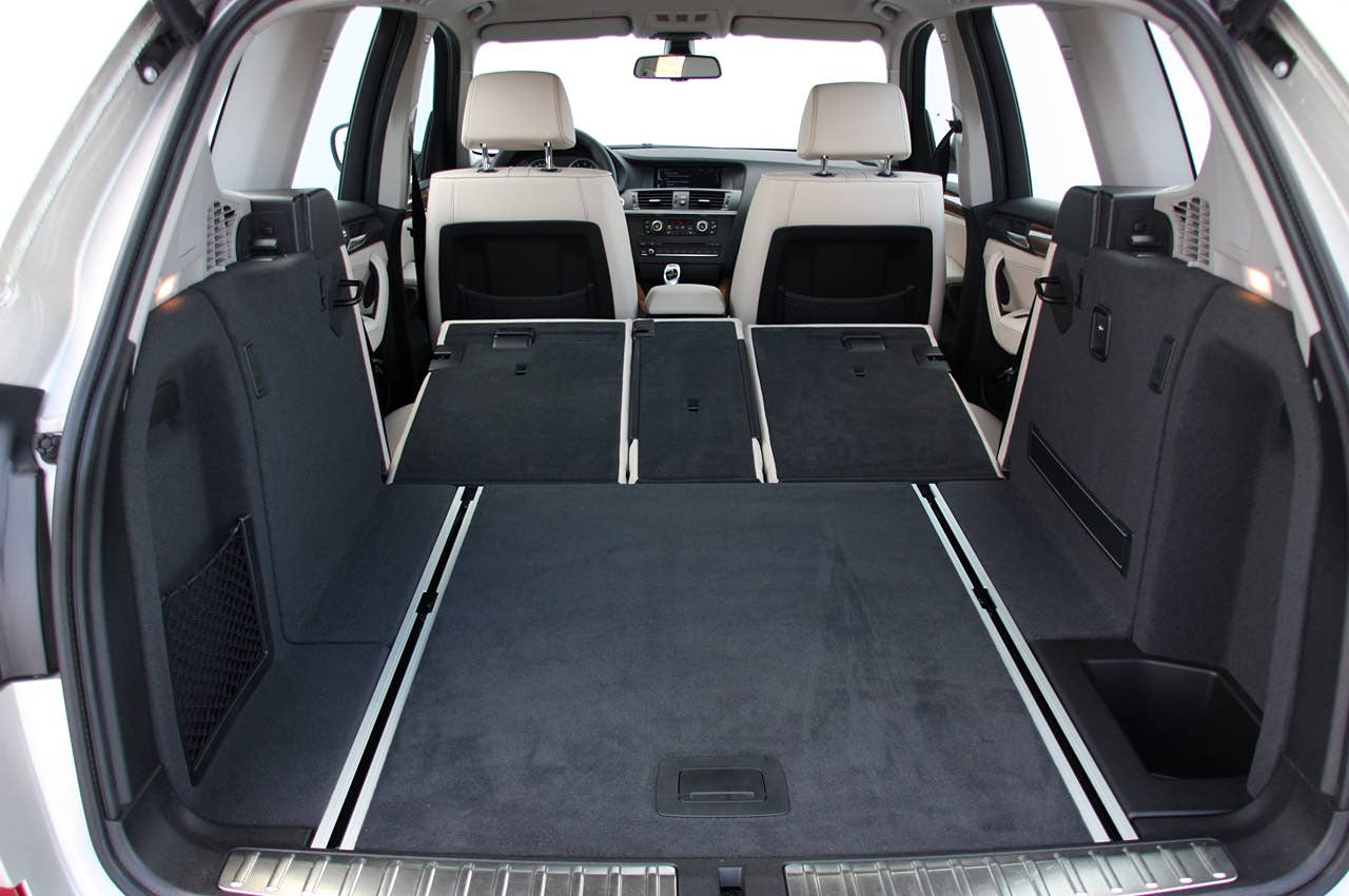 2011 BMW X3 rear storage