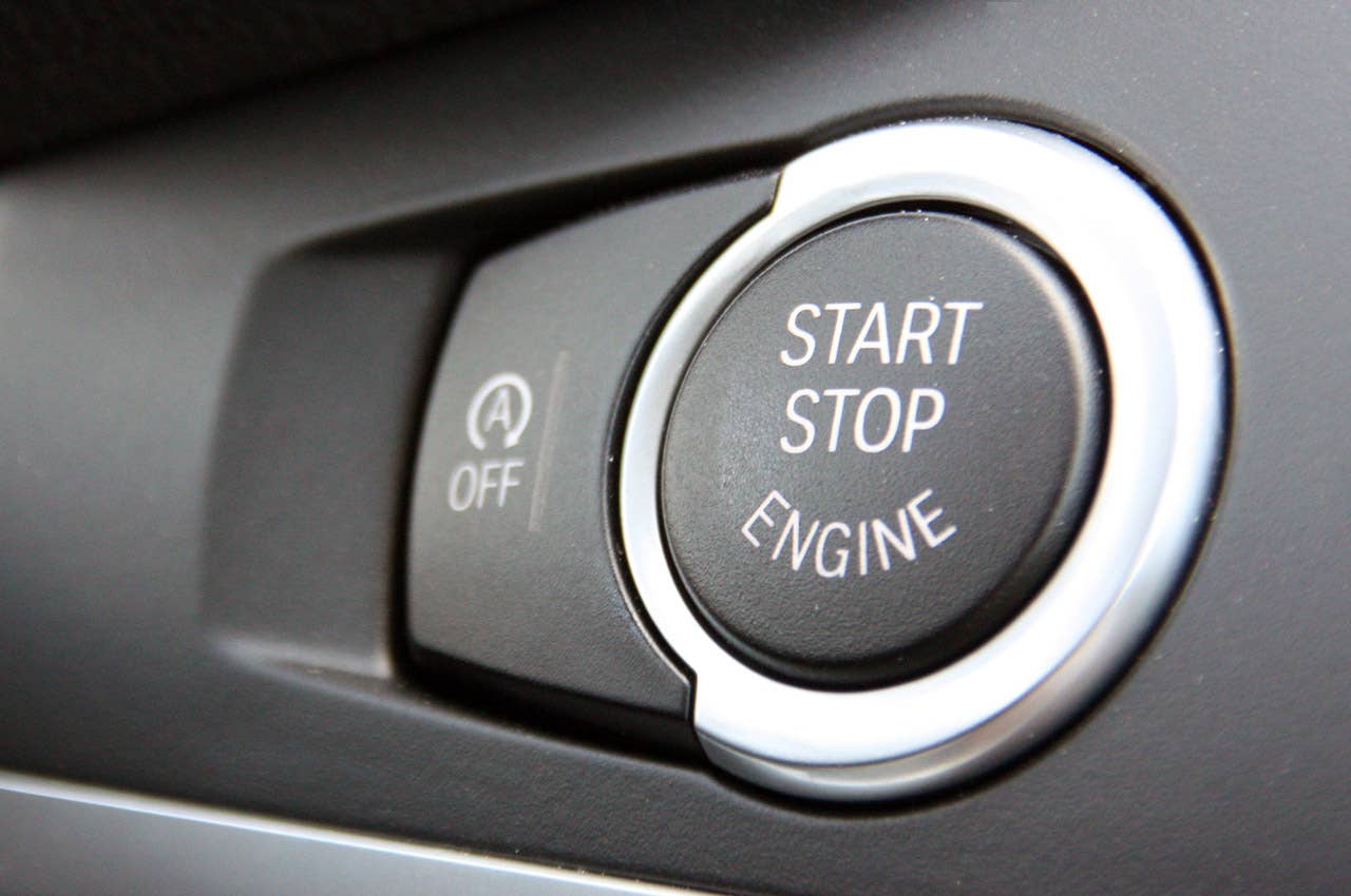 2011 BMW X3 start button