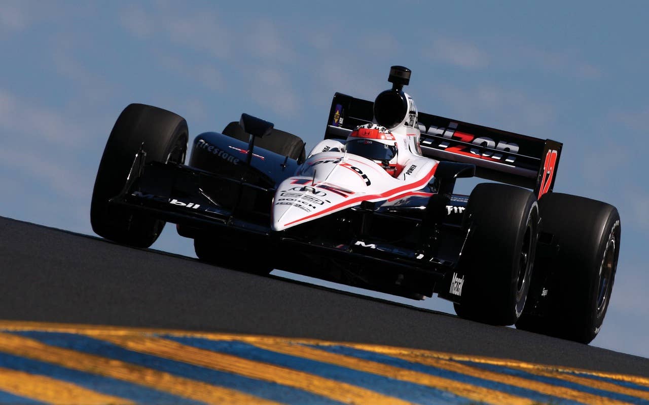 SONOMA, CA - AUGUST 21:  Will Power of Australia, driver of the #12 Verizon Team Penske Dallara Honda, on track during qualifying for the IZOD IndyCar Series Grand Prix of Sonoma at Infineon Raceway on August 21, 2010 in Sonoma, California. Power was fastest in qualification and will have the pole position for the race. (Photo by Donald Miralle/Getty Images) *** Local Caption *** Will Power