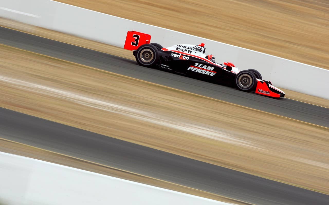 SONOMA, CA - AUGUST 21:  Helio Castroneves of Brazil, driver of the #3 Team Penske Dallara Honda, on track during practice for the IZOD IndyCar Series Grand Prix of Sonoma at Infineon Raceway on August 21, 2010 in Sonoma, California. (Photo by Donald Miralle/Getty Images) *** Local Caption *** Helio Castroneves