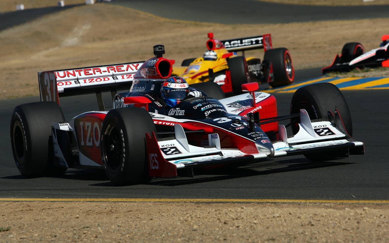 SONOMA, CA - AUGUST 22:  Ryan Hunter-Reay, driver of the #37 Team IZOD Andretti Autopsort Dallara Honda, on track during practice for the IZOD IndyCar Series Grand Prix of Sonoma at Infineon Raceway on August 22, 2010 in Sonoma, California. (Photo by Donald Miralle/Getty Images) *** Local Caption *** Ryan Hunter-Reay