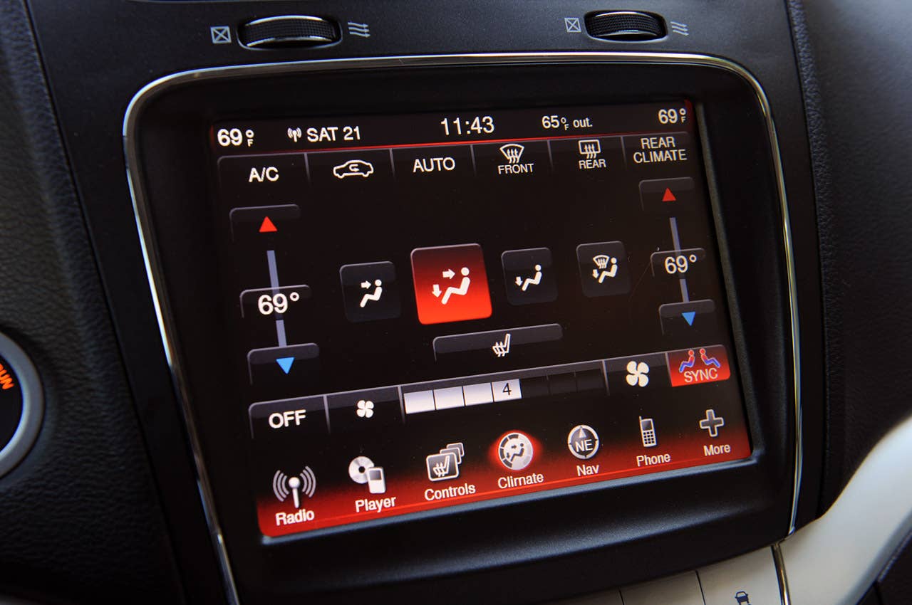 2011 Dodge Journey climate controls