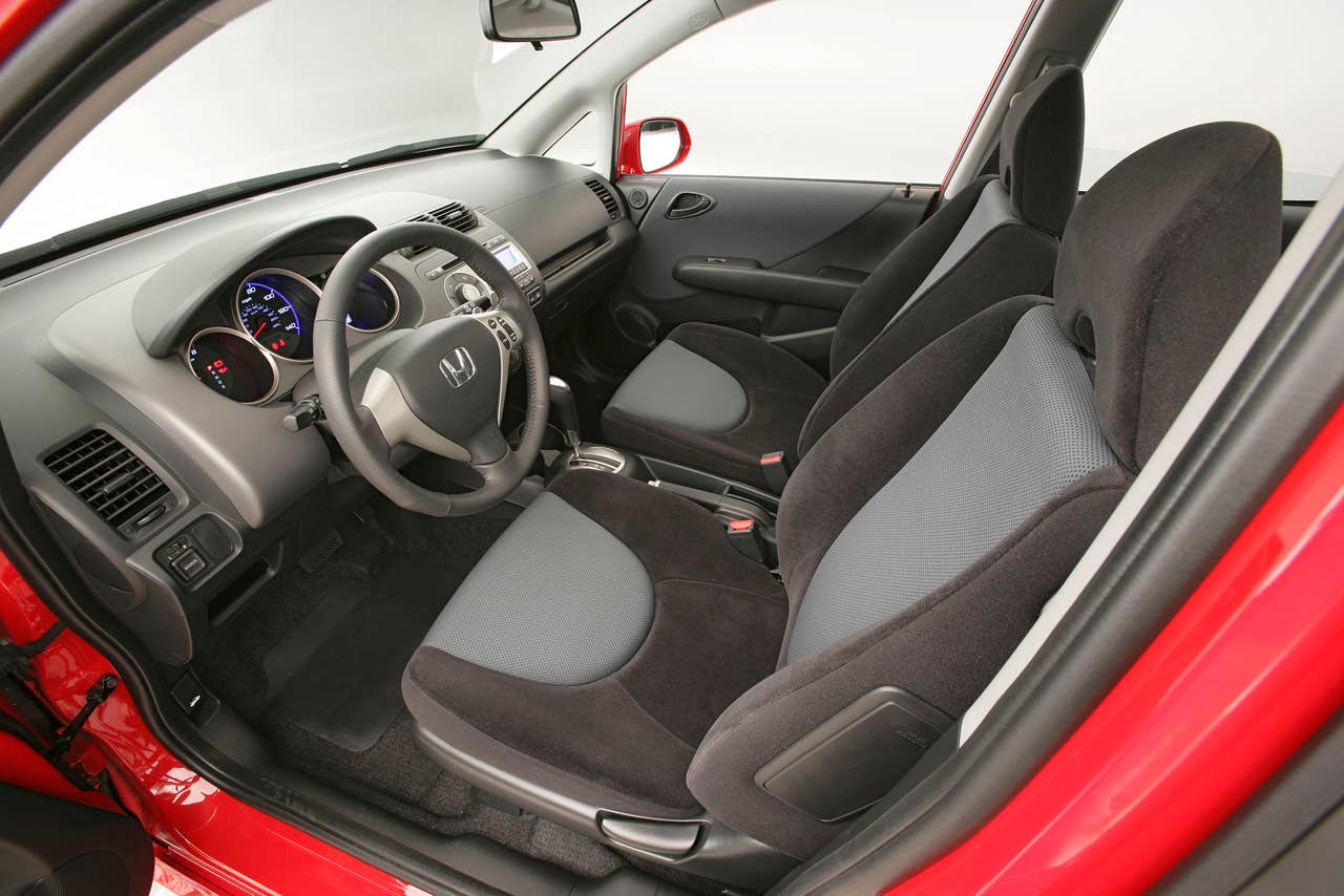 2007 Honda Fit Sport interior.