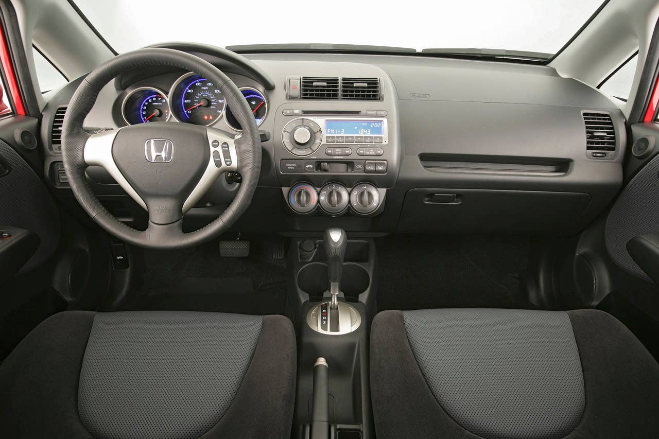 2007 Honda Fit Sport interior.
