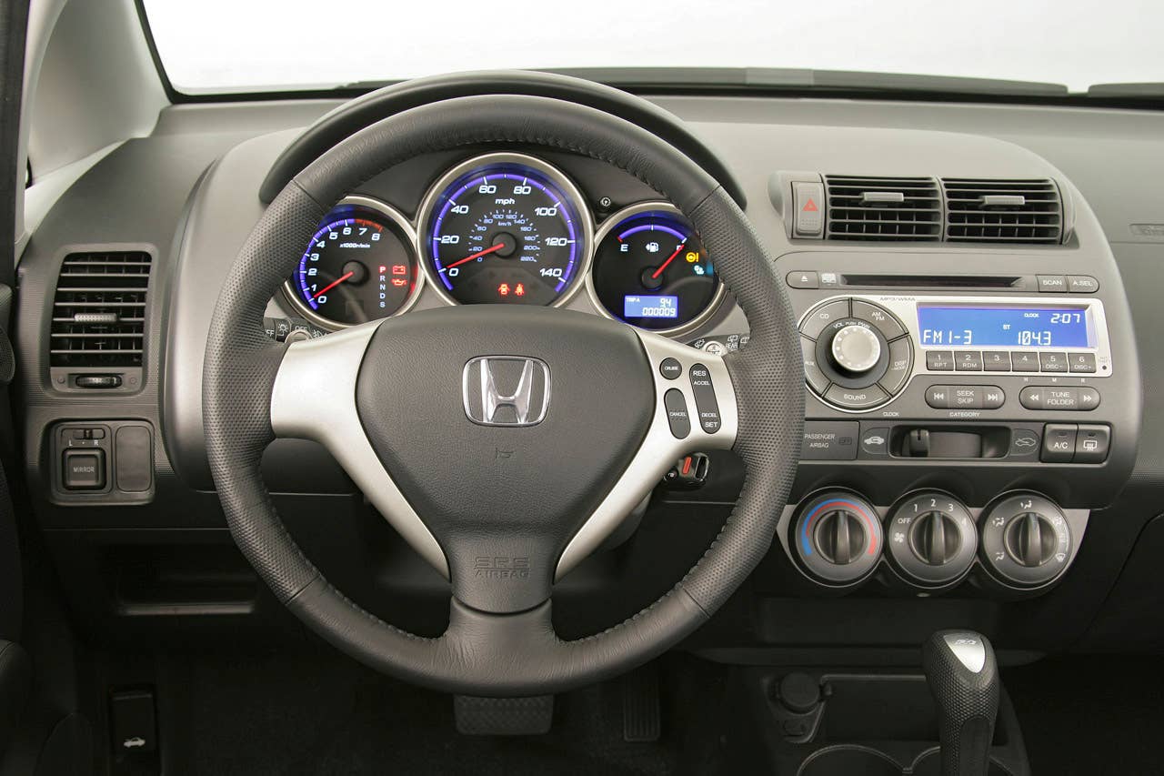 2007 Honda Fit Sport interior.