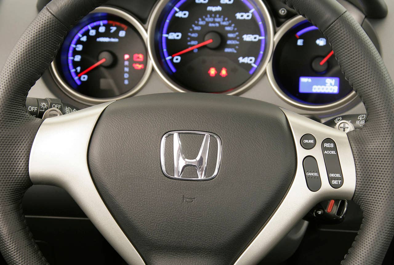 2007 Honda Fit Sport interior.