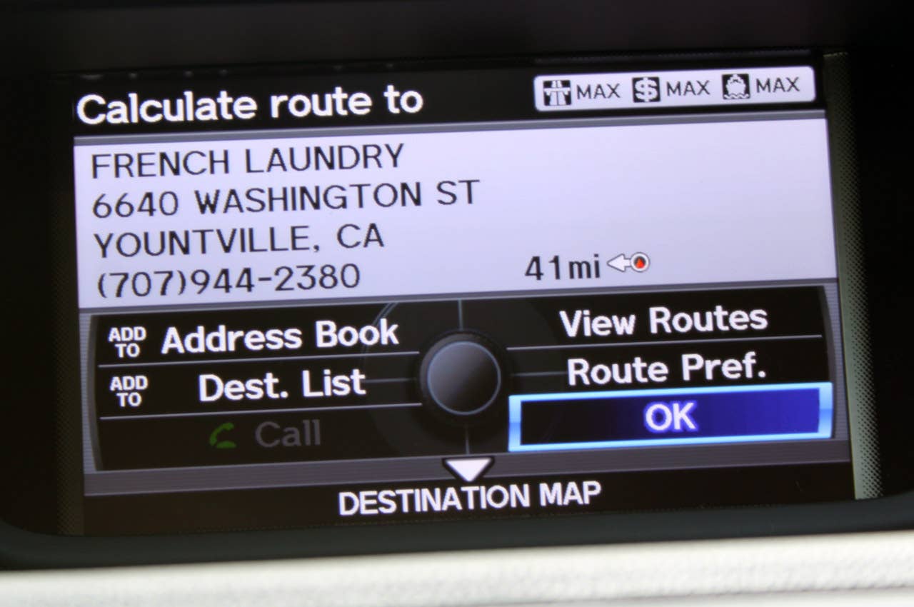 2011 Acura TSX Sport Wagon navigation system