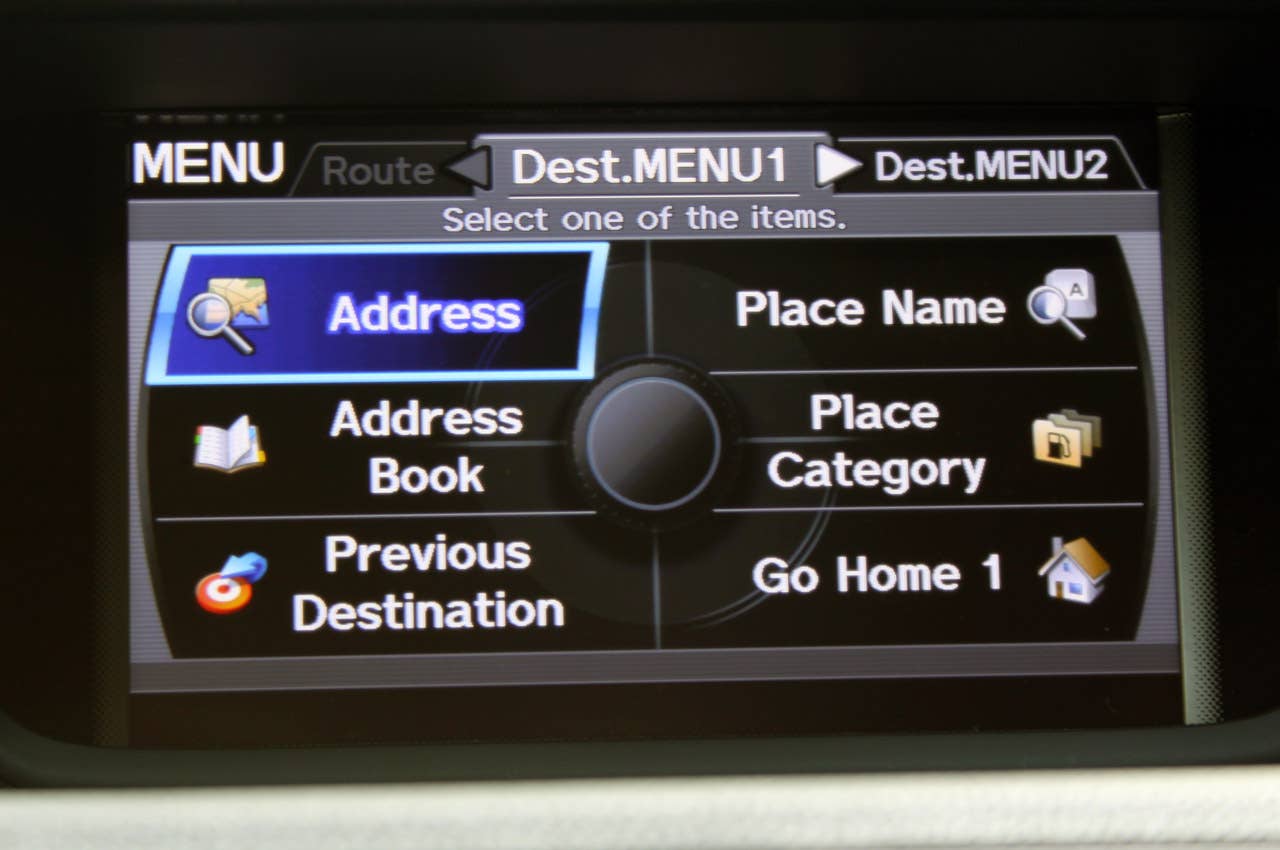 2011 Acura TSX Sport Wagon navigation system
