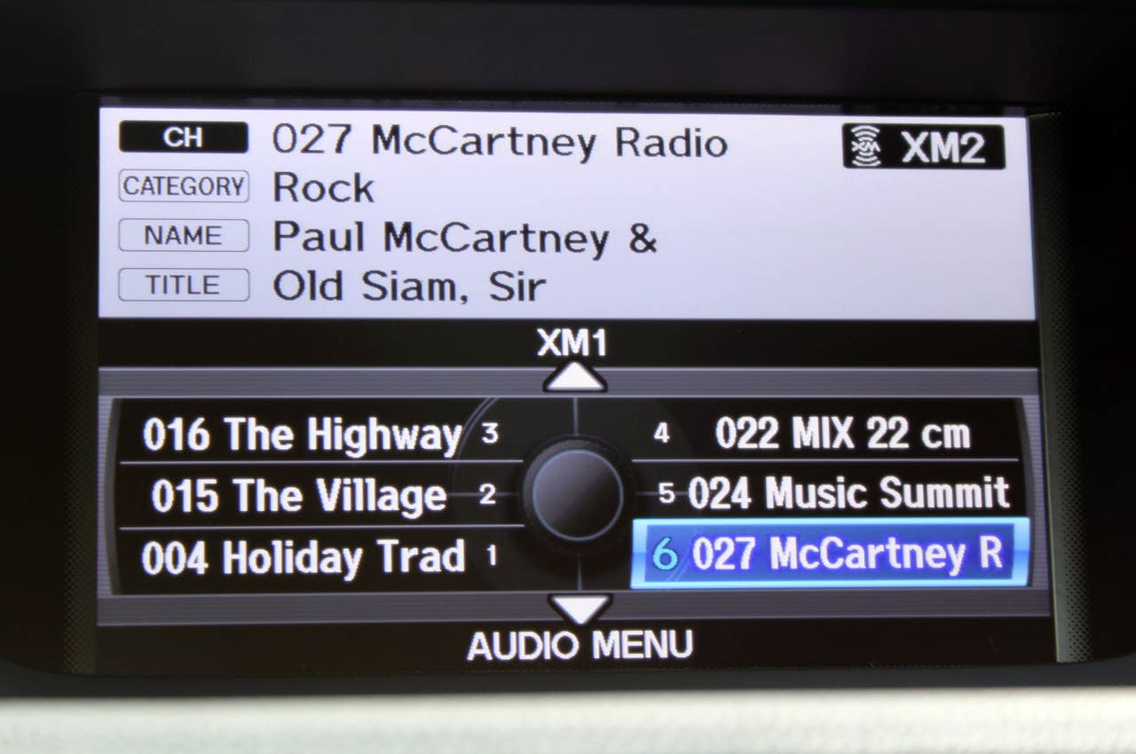 2011 Acura TSX Sport Wagon multimedia system