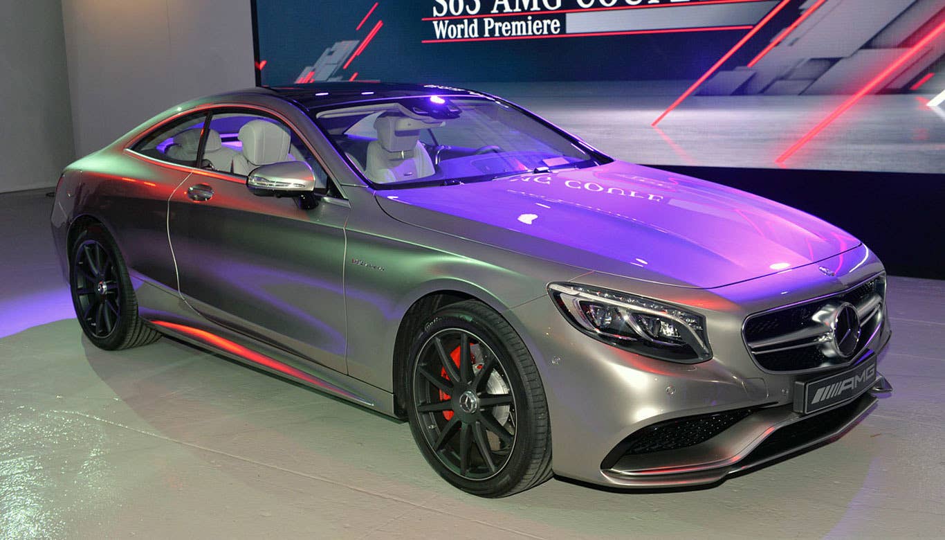 We weren't sure turning the big S-Class into a coupe again would work from an aesthetic standpoint. Boy, were we wrong. The designers at Mercedes turn this huge luxury sedan into a sleek, sexy coupe and added AMG power, to boot.  Under the brawny hood of this car is a hand-built, twin-turbocharged 5.5-liter V8 engine, which can produce 577 horsepower and 664 pound-feet of torque. Mercedes' seven-speed AMG Speedshift automatic transmission handles that force, which pushes the vehicle to 60 miles per hour in a blistering 3.9 seconds.  Read More Mercedes-Benz S63 AMG Information Mercedes-Benz S63 AMG Photos
