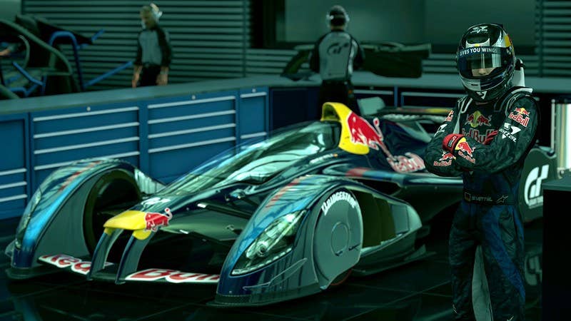 Red Bull X1 Prototype in the garage