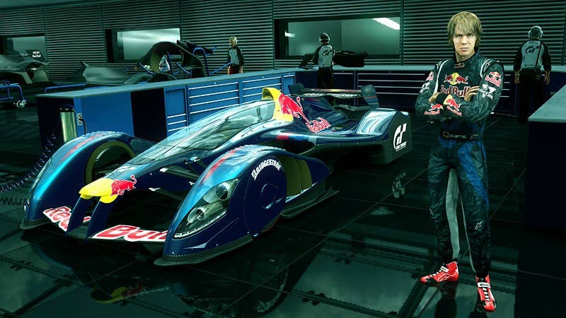 Red Bull X1 Prototype in the garage