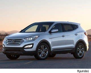 MSRP: $24,700 - $29,700 Invoice: $23,728 - $28,182 Fuel Economy: 21 mpg city, 29 mpg highway  The Hyundai Santa Fe Sport is another one of our favorite CUVs. Available in all-wheel drive, it's versatile enough for you daily commute and some adventurous off-road pursuits, much like the Liberty. The Santa Fe Sport is fuel efficient, very attractive and has a great low starting sticker price.  Research the Hyundai Santa Fe Sport Hyundai Santa Fe Sport Photos & Information Hyundai Santa Fe Sport Best Deals Hyundai Santa Fe Sport Local Dealer Price Quote
