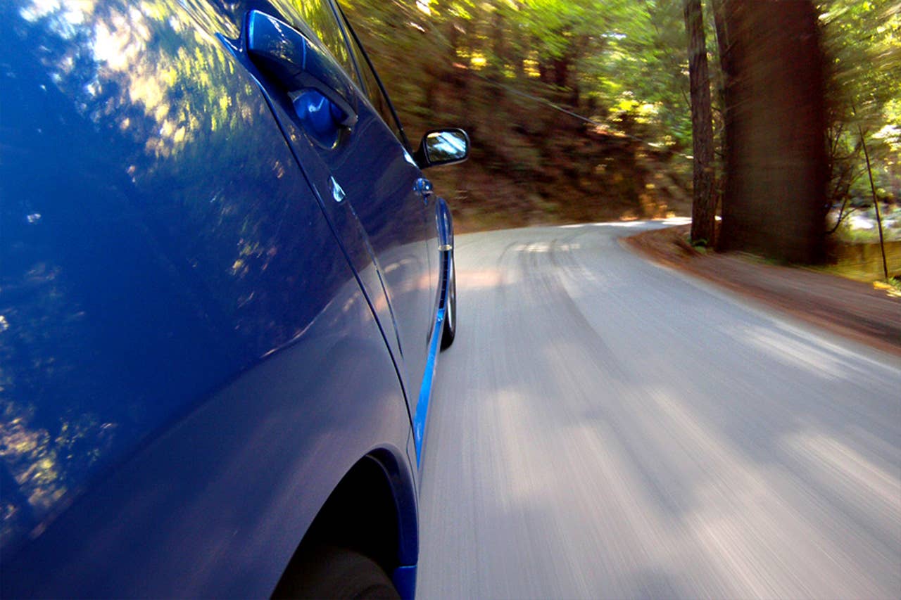 2011 Subaru Impreza WRX driving view