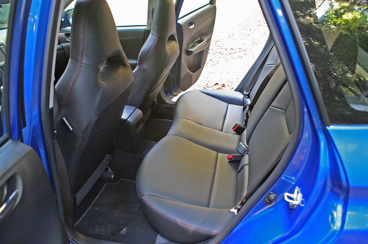2011 Subaru Impreza WRX rear seats