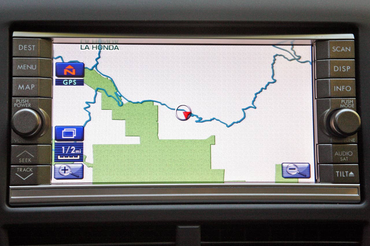 2011 Subaru Impreza WRX navigation system