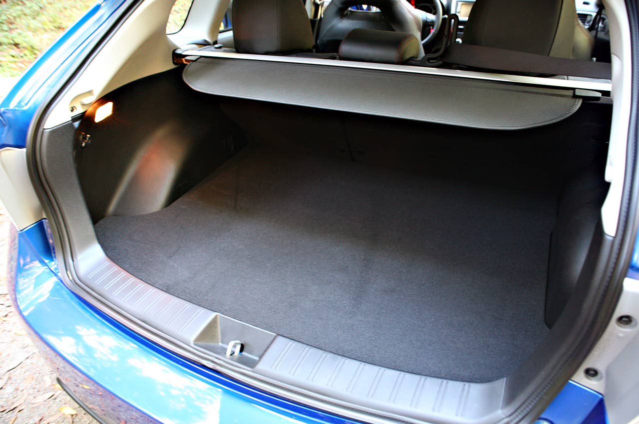 2011 Subaru Impreza WRX rear cargo area