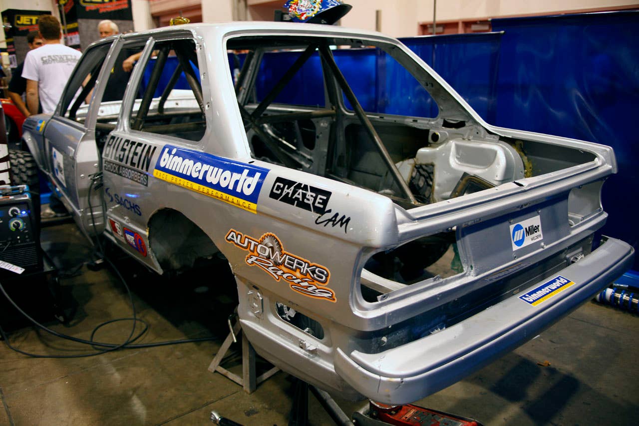 Bill Caswell's BMW E30 Baja Racer rear 3/4
