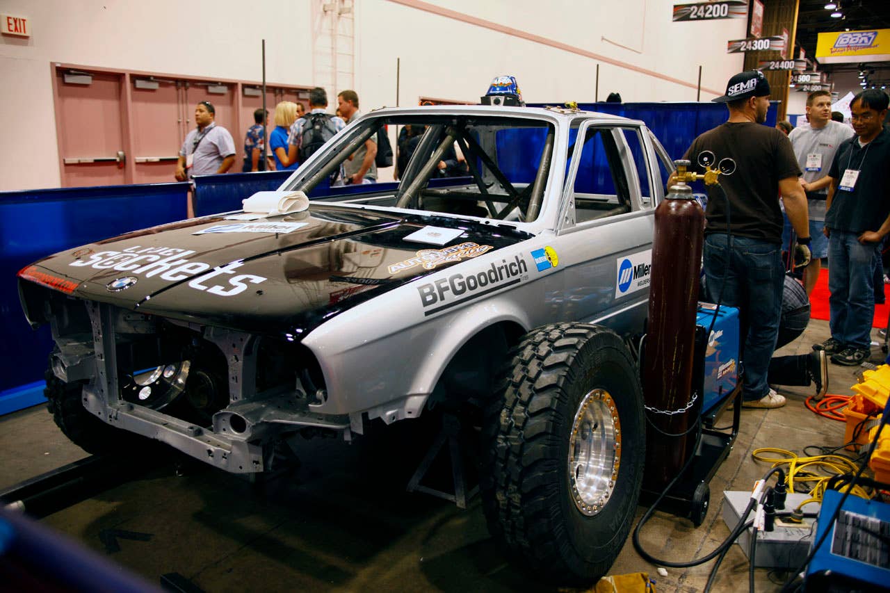Bill Caswell's BMW E30 Baja Racer front 3/4