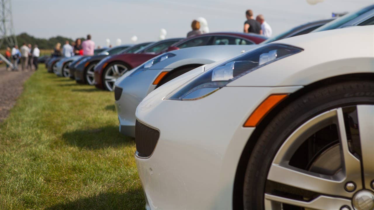 Mass Fisker Karma recharging event in the Netherlands