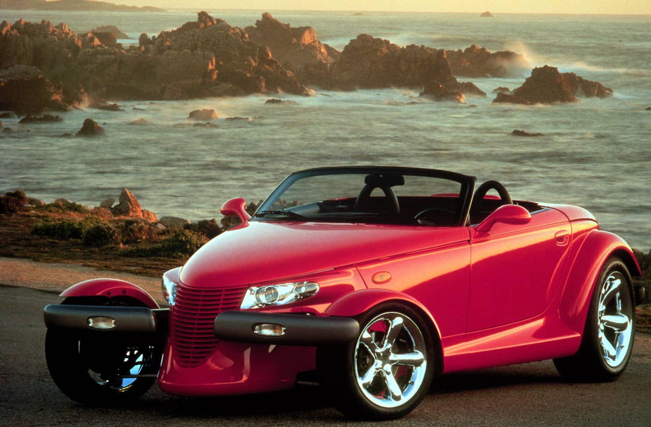 Auburn Hills, MI -- Be my Valentine. The 1999 Red Plymouth Prowler begins to arrive this month in Chrysler/Plymouth dealerships, just in time for Valentine's Day. The manufacturer's suggested retail price for Prowler is $40,000.