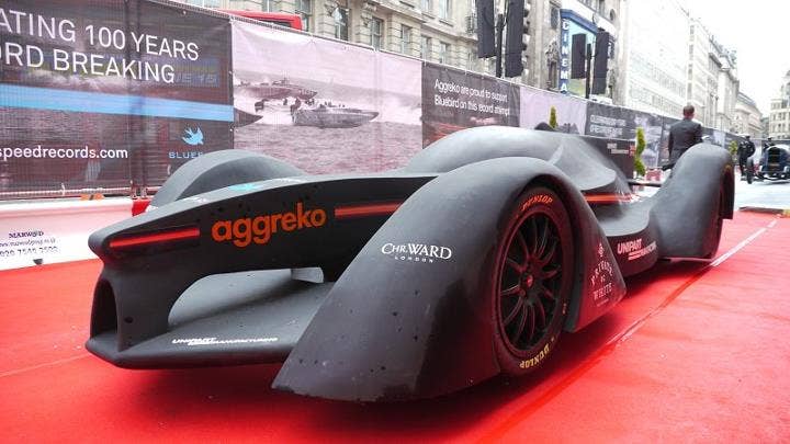 Bluebird GTL Formula E Race Concept front 3/4