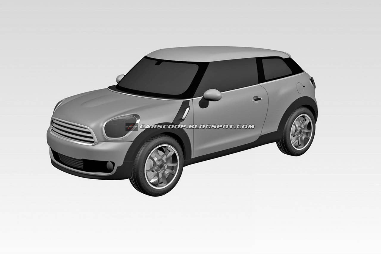 Mini files Paceman design patent drawings - Autoblog