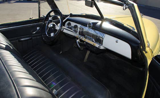 Steve McQueen's 1951 Chevrolet Styleline Deluxe Convertible interior