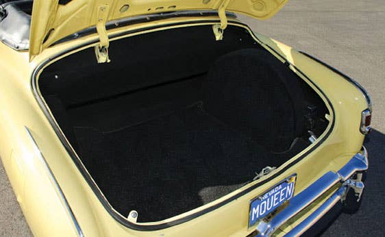 Steve McQueen's 1951 Chevrolet Styleline Deluxe Convertible trunk