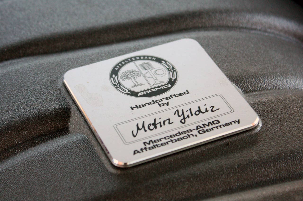2011 Mercedes-Benz C63 AMG Performance Pack engine detail