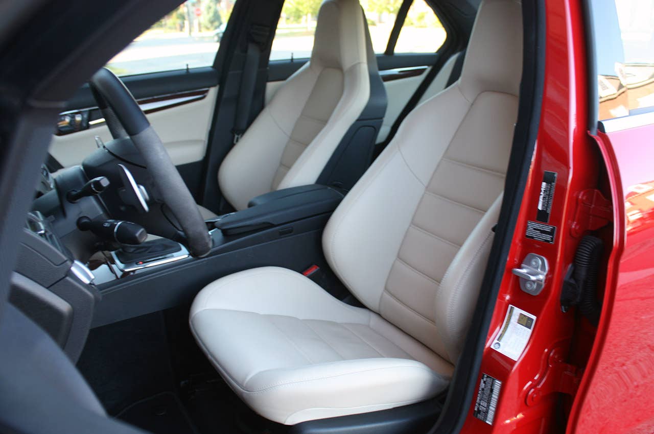 2011 Mercedes-Benz C63 AMG Performance Pack front seats