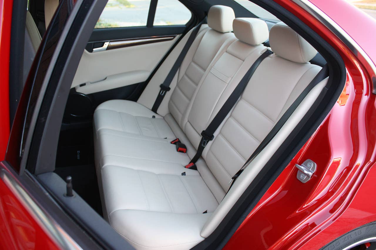 2011 Mercedes-Benz C63 AMG Performance Pack rear seats