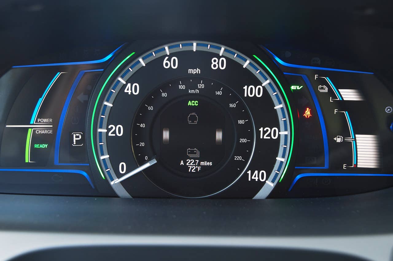 2014 Honda Accord Plug-In Hybrid gauges