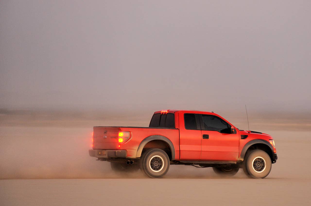 2010 Ford F-150 SVT Raptor 6.2 driving