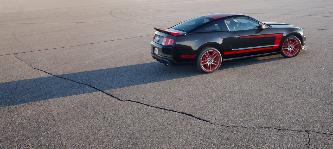2012 Ford Mustang Boss 302 Laguna Seca: The limited-edition 2012 Mustang Boss 302 Laguna Seca takes the Boss spirit even further, resulting in a race-ready version of the Mustang. (08/13/2010)