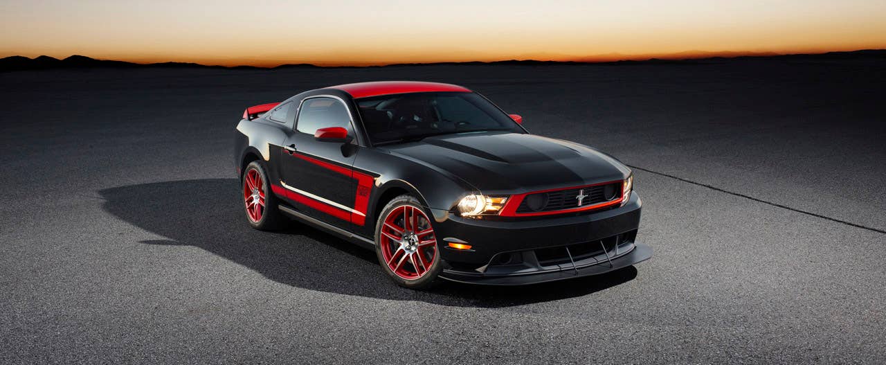 2012 Ford Mustang Boss 302 Laguna Seca: The limited-edition 2012 Mustang Boss 302 Laguna Seca takes the Boss spirit even further, resulting in a race-ready version of the Mustang. (08/13/2010)