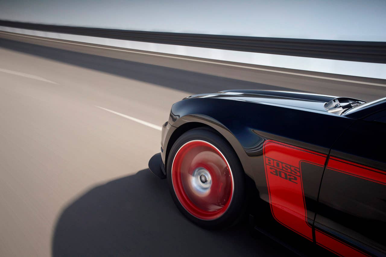 2012 Ford Mustang Boss 302 Laguna Seca: The limited-edition 2012 Mustang Boss 302 Laguna Seca takes the Boss spirit even further, resulting in a race-ready version of the Mustang. (08/13/2010)