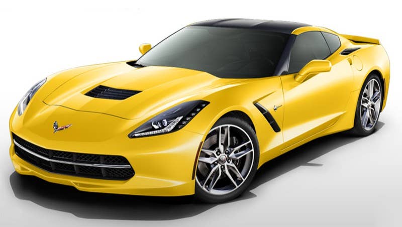 Velocity Yellow Tintcoat with chrome wheels