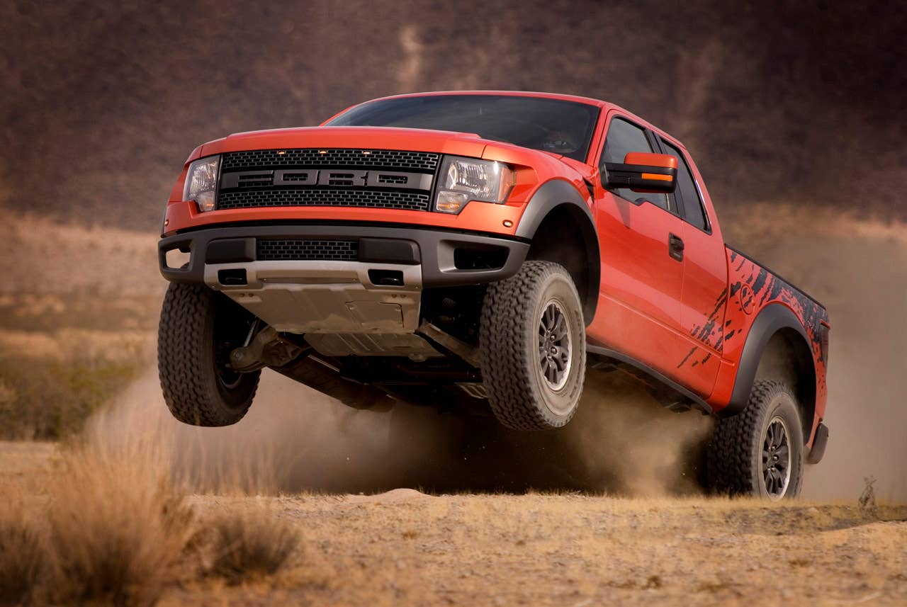 2010 F-150 SVT Raptor: Ford's Special Vehicle Team (SVT) taps into growing off-road enthusiast market and builds on the solid foundation of the new Ford F-150 to deliver the ultimate off-road performance truck - the 2010 Ford F-150 SVT Raptor. (8/14/09)