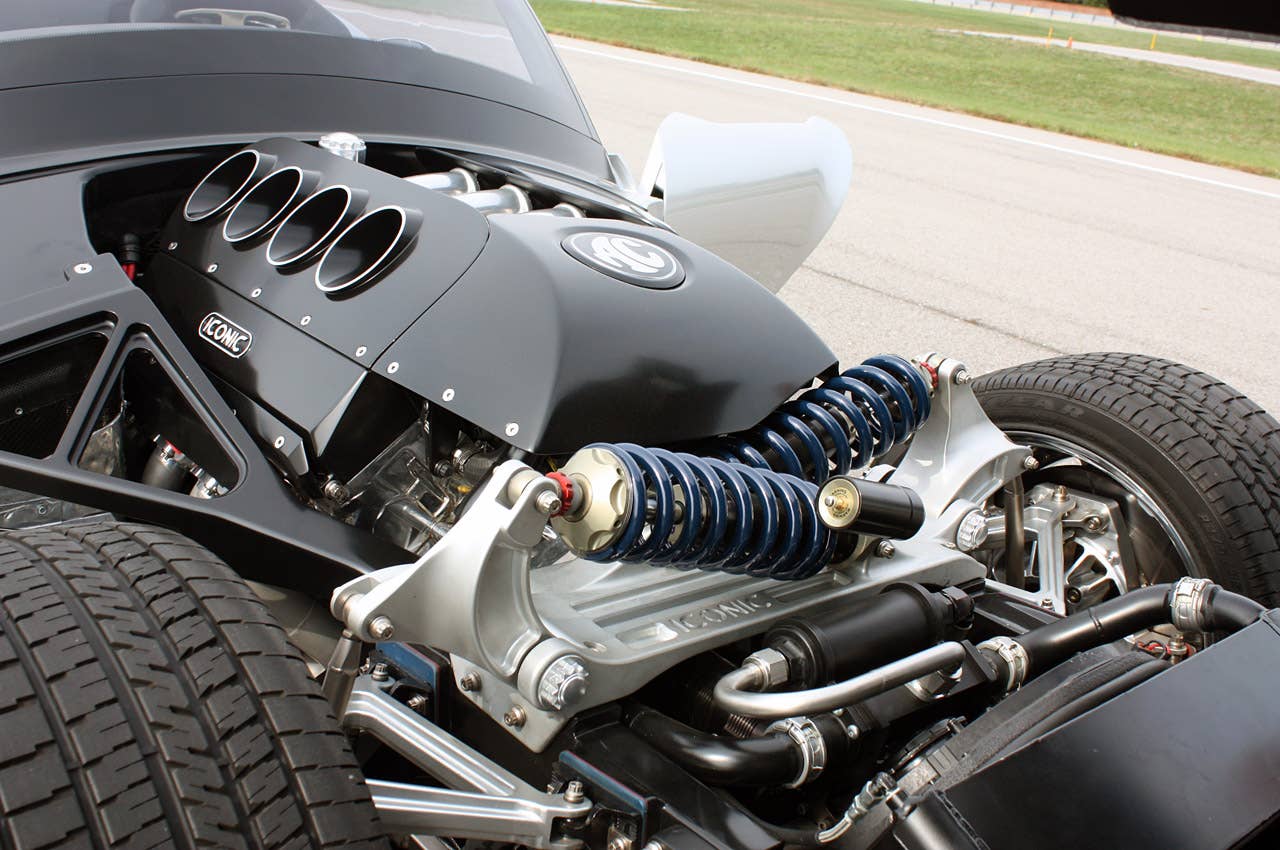2012 Iconic AC Roadster engine and rear suspension