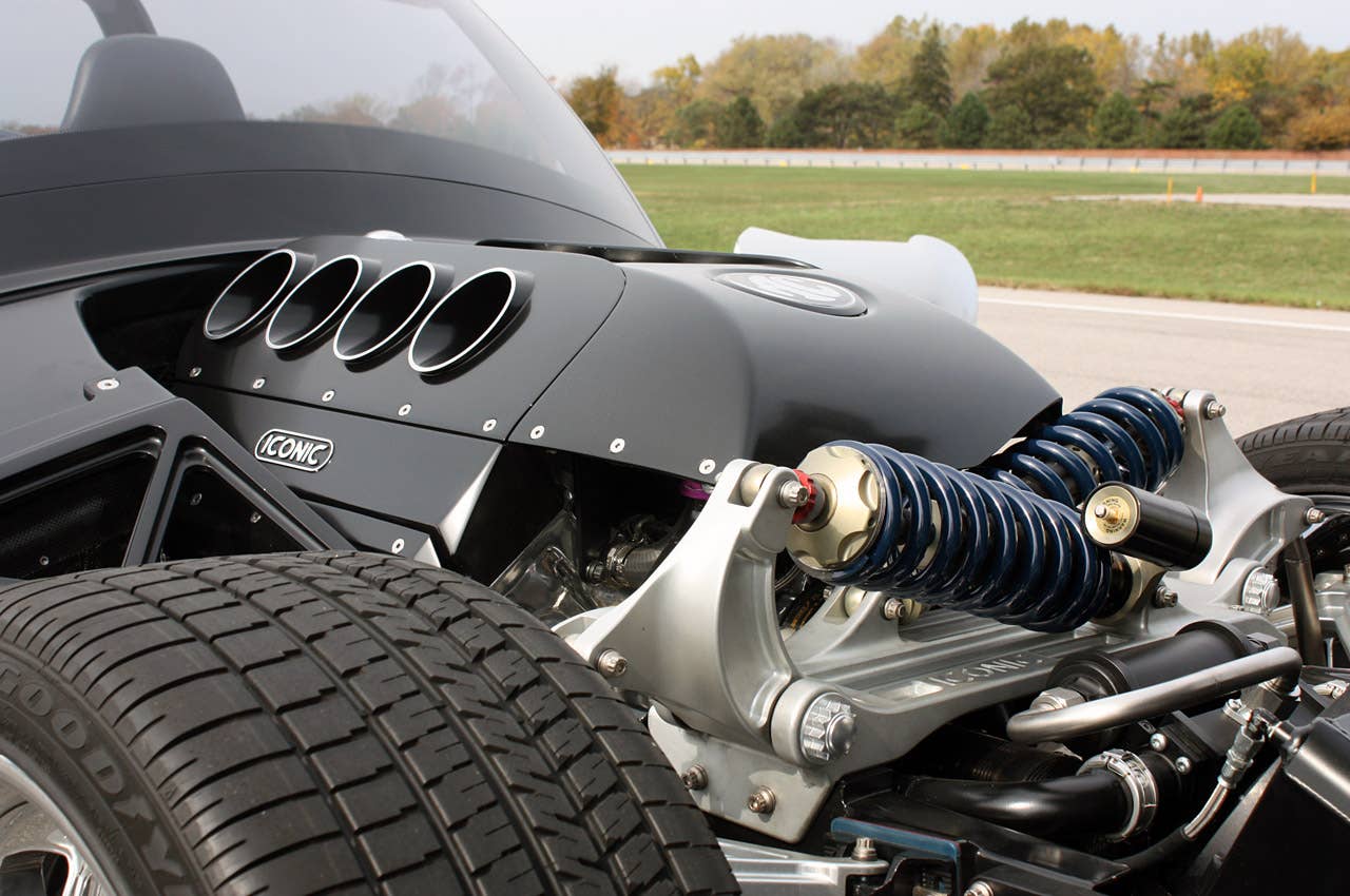 2012 Iconic AC Roadster engine and rear suspension