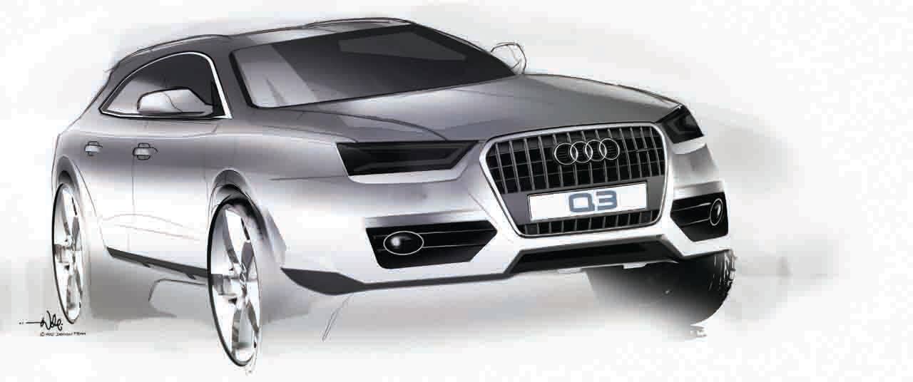 2011 Audi Q3 sketches