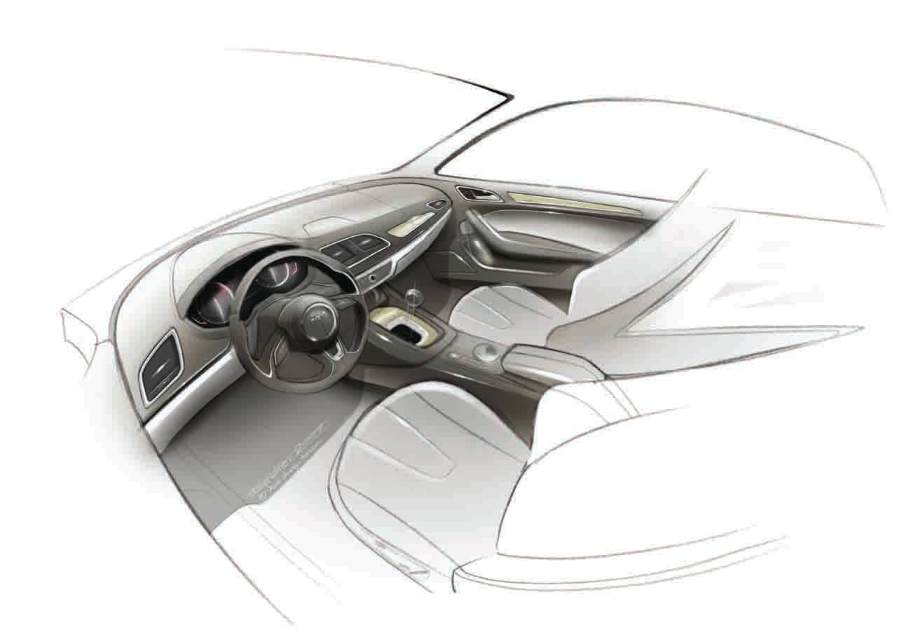 2011 Audi Q3 sketches