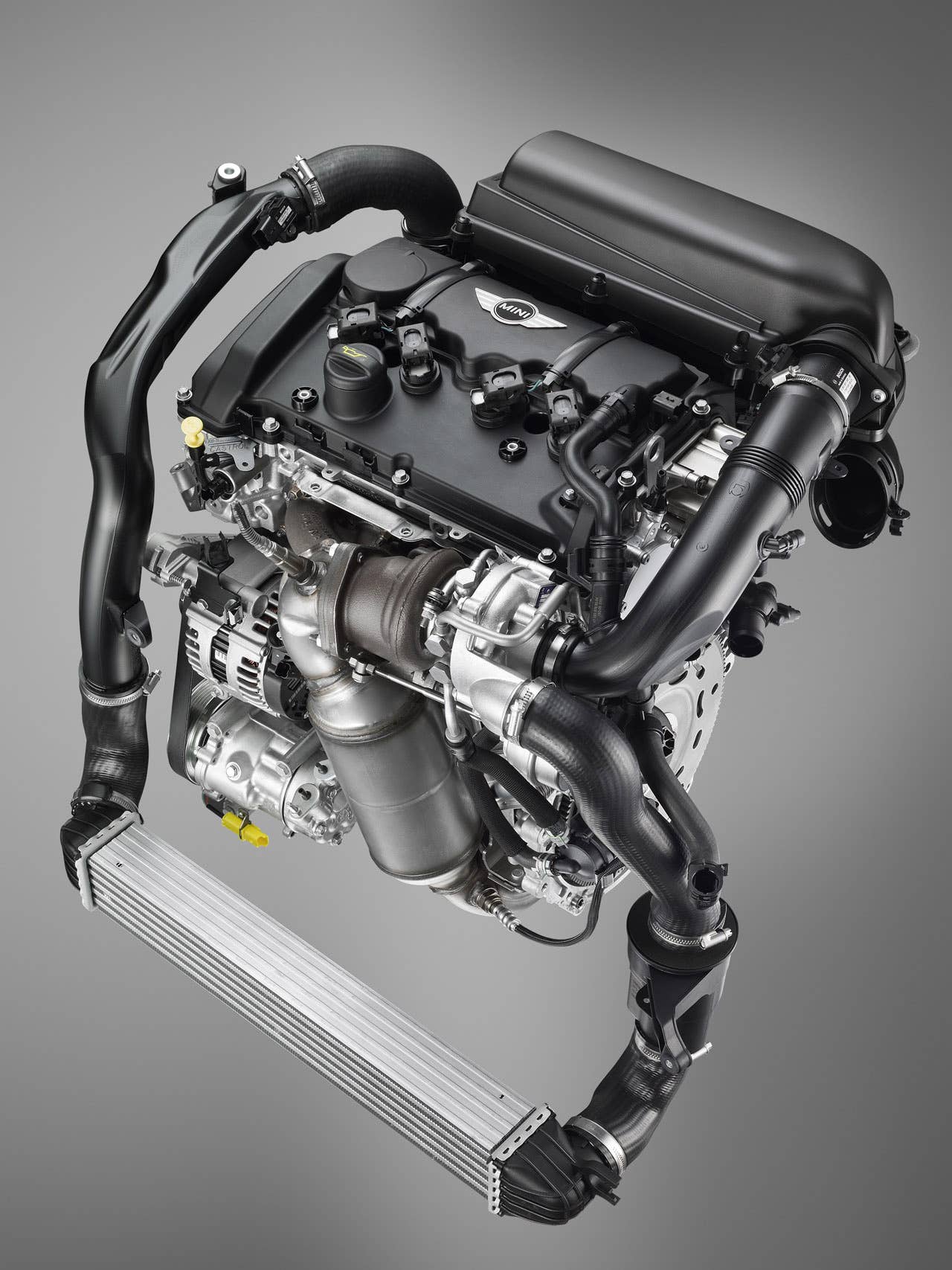 1.4- to 1.8-liter: The 1.6-liter turbocharged inline-four in the Mini Cooper S provides an outstanding combination of performance and fuel efficiency. With 175 horsepower it gives the Mini plenty of scoot while still delivering 30+ mpg.
