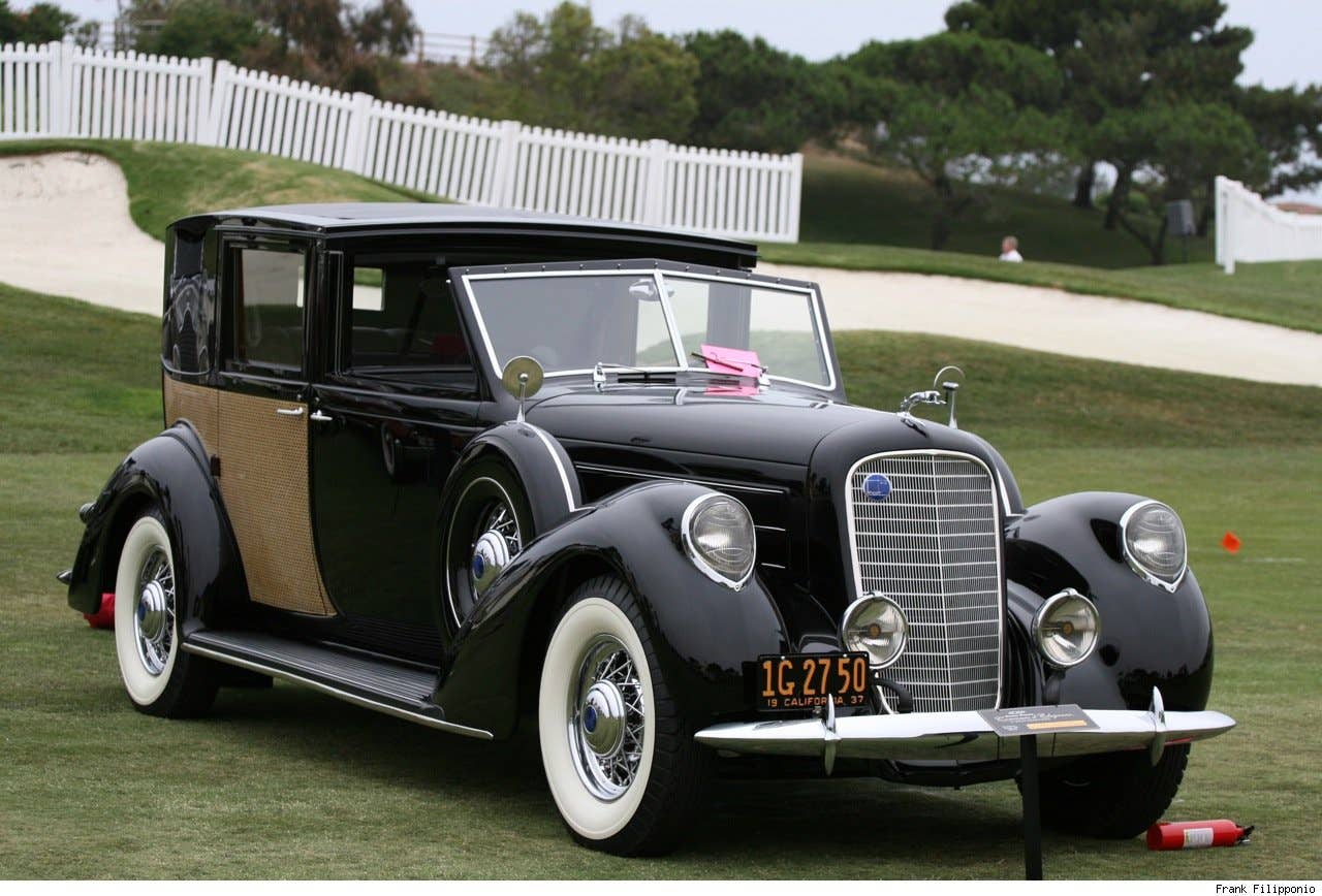 1937 Lincoln K V-12 7-Passenger Panel Brougham